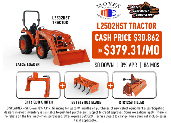 L2502HST Moyer Tractor Package