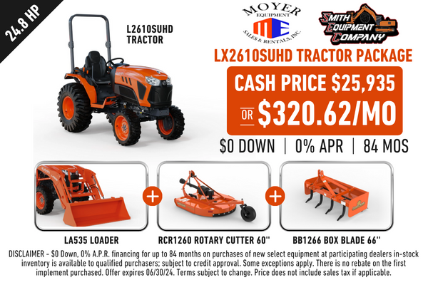 LX2610SU Moyer Tractor Package